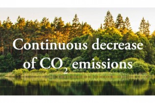 Continuous decrease of CO2 emissions from Lessebo Paper