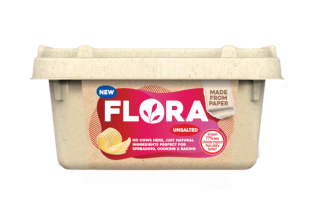 Upfield launches world's first plastic-free, recyclable tub for its plant butters and spreads